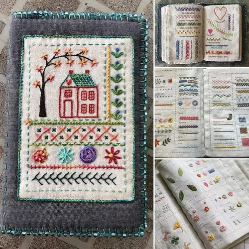 🌈 Beginner-Friendly Portable Embroidery Stitch Book & Professional Sewing Kit