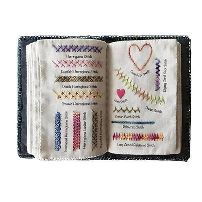 🌈 Beginner-Friendly Portable Embroidery Stitch Book & Professional Sewing Kit