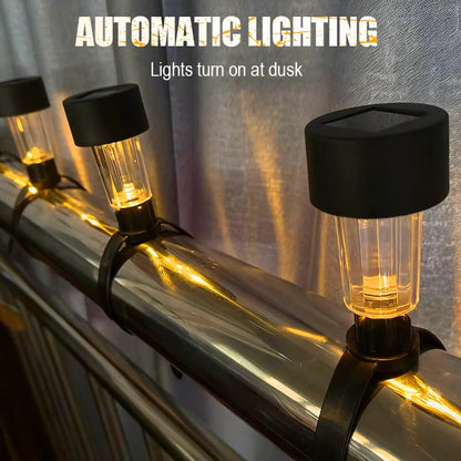 Solar Tie Lights with Clips - for Lawn, Garden, Yard, Outdoor Wedding Decoration & Ambient Landscape Lighting